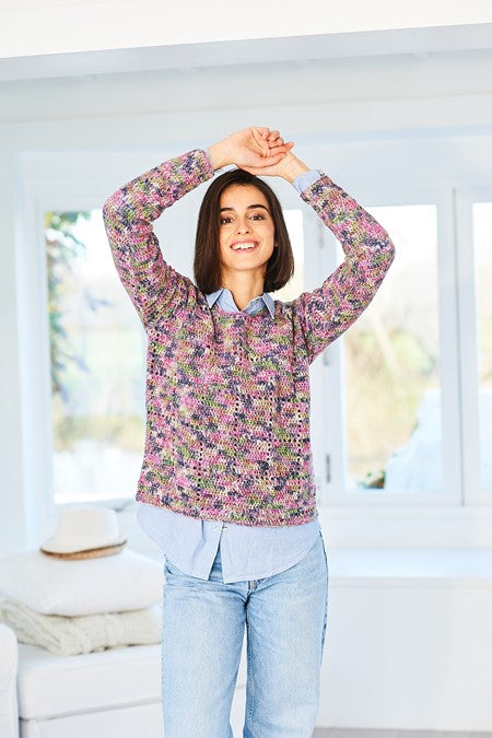 Stylecraft Batik Elements Swirl Double Knitting Vest Top and Sweater (2 designs)