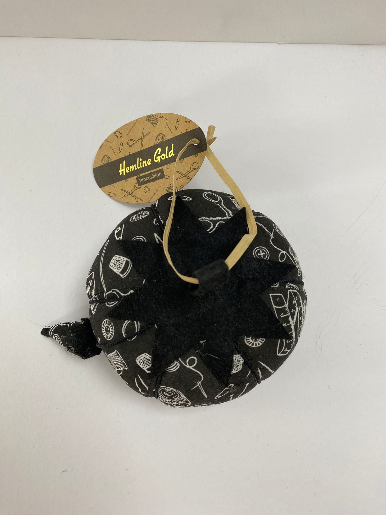 Hemline Gold Pincushion