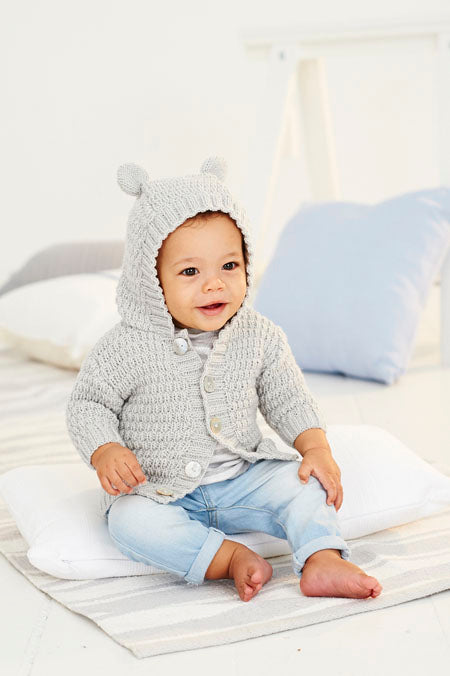 Children's Hoodie Knitting Pattern in Bambino DK (2 designs)