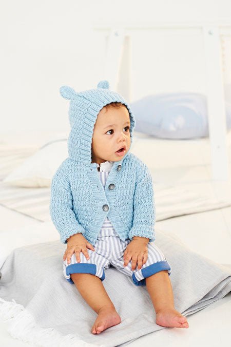 Children's Hoodie Knitting Pattern in Bambino DK (2 designs)