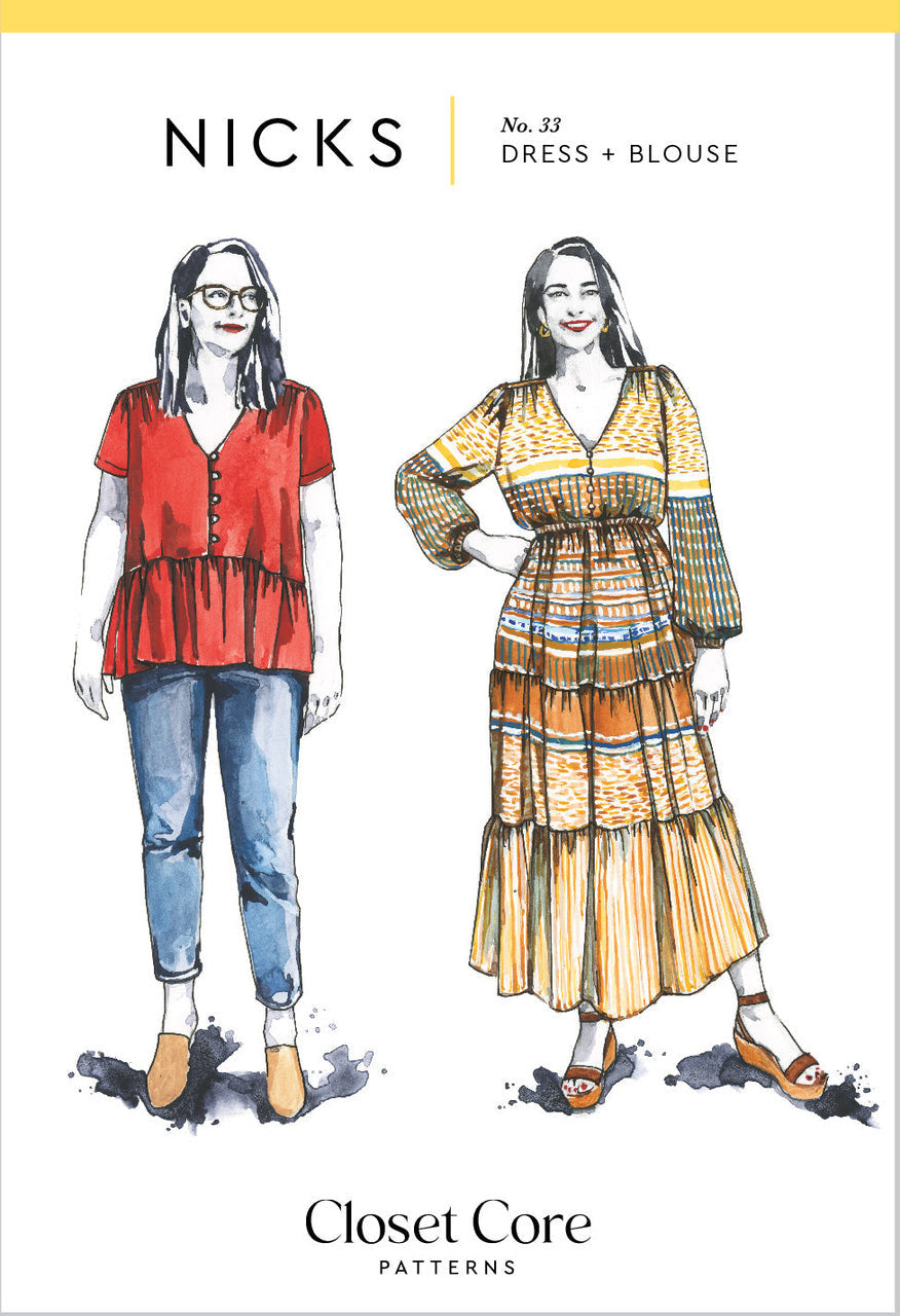Closet Core Pattern - Nicks Dress & Blouse (No. 33)