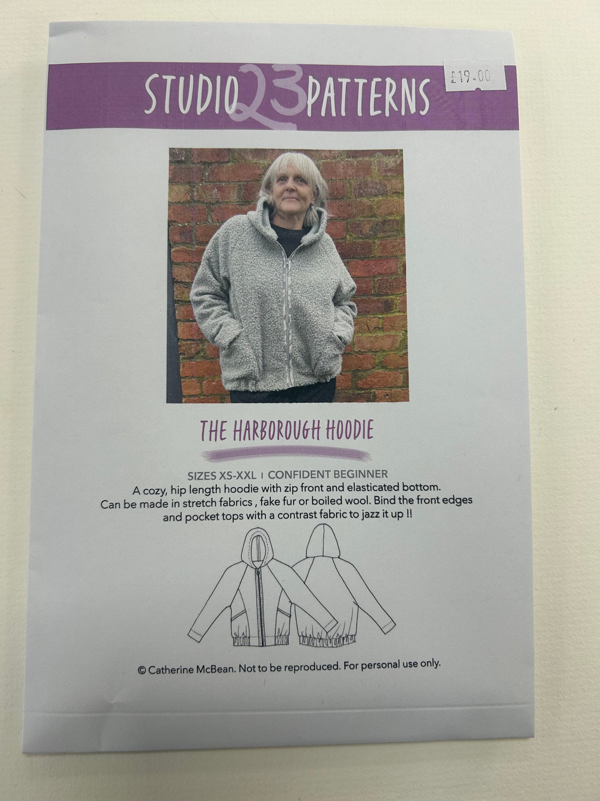 Studio 23 Patterns - The Harborough Hoodie (unisex)