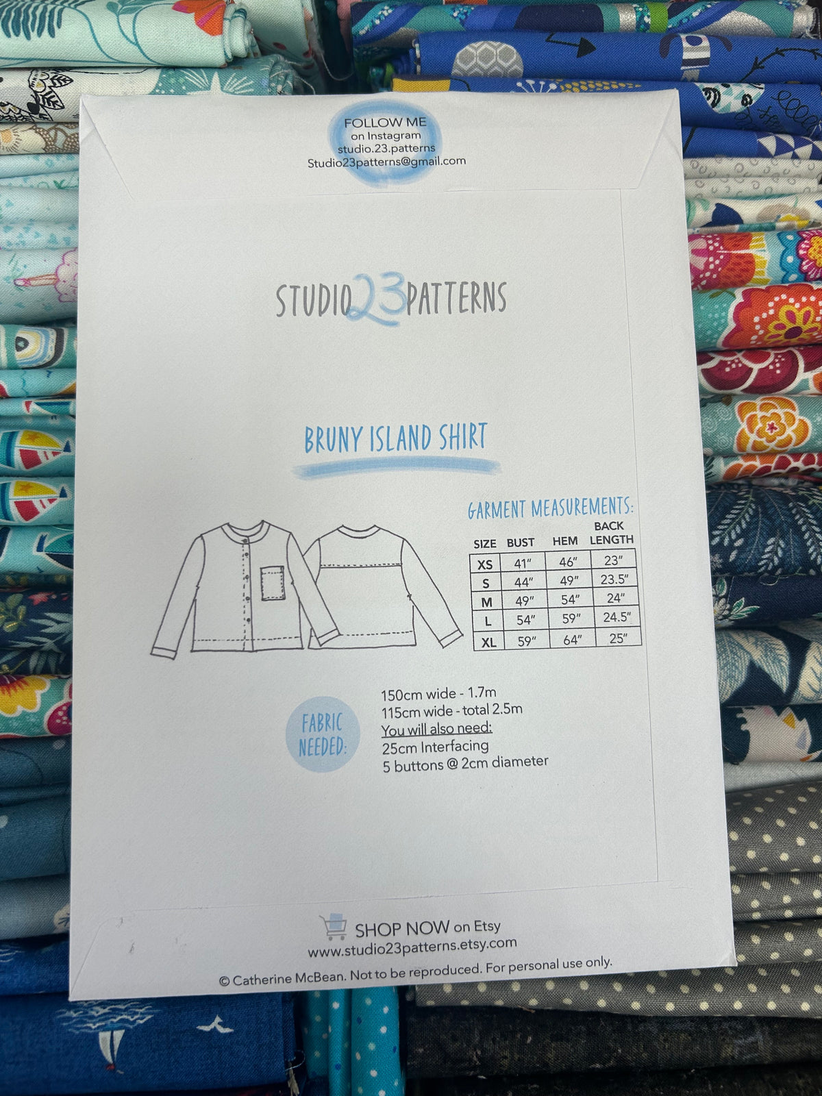 Studio 23 Patterns - Bruny Island Shirt