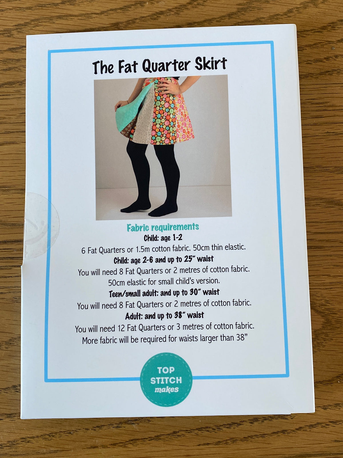Top Stitch Makes - The Fat Quarter Skirt