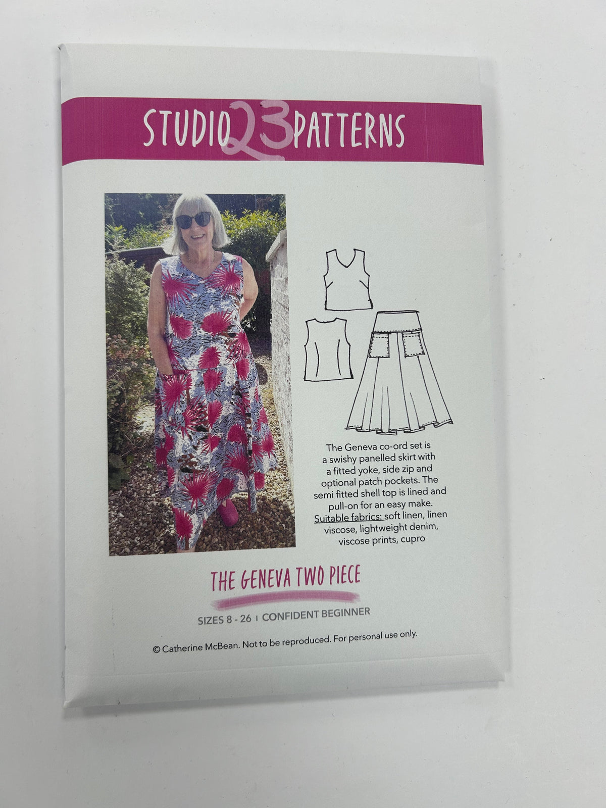 Studio 23 Patterns - The Geneva Two Piece