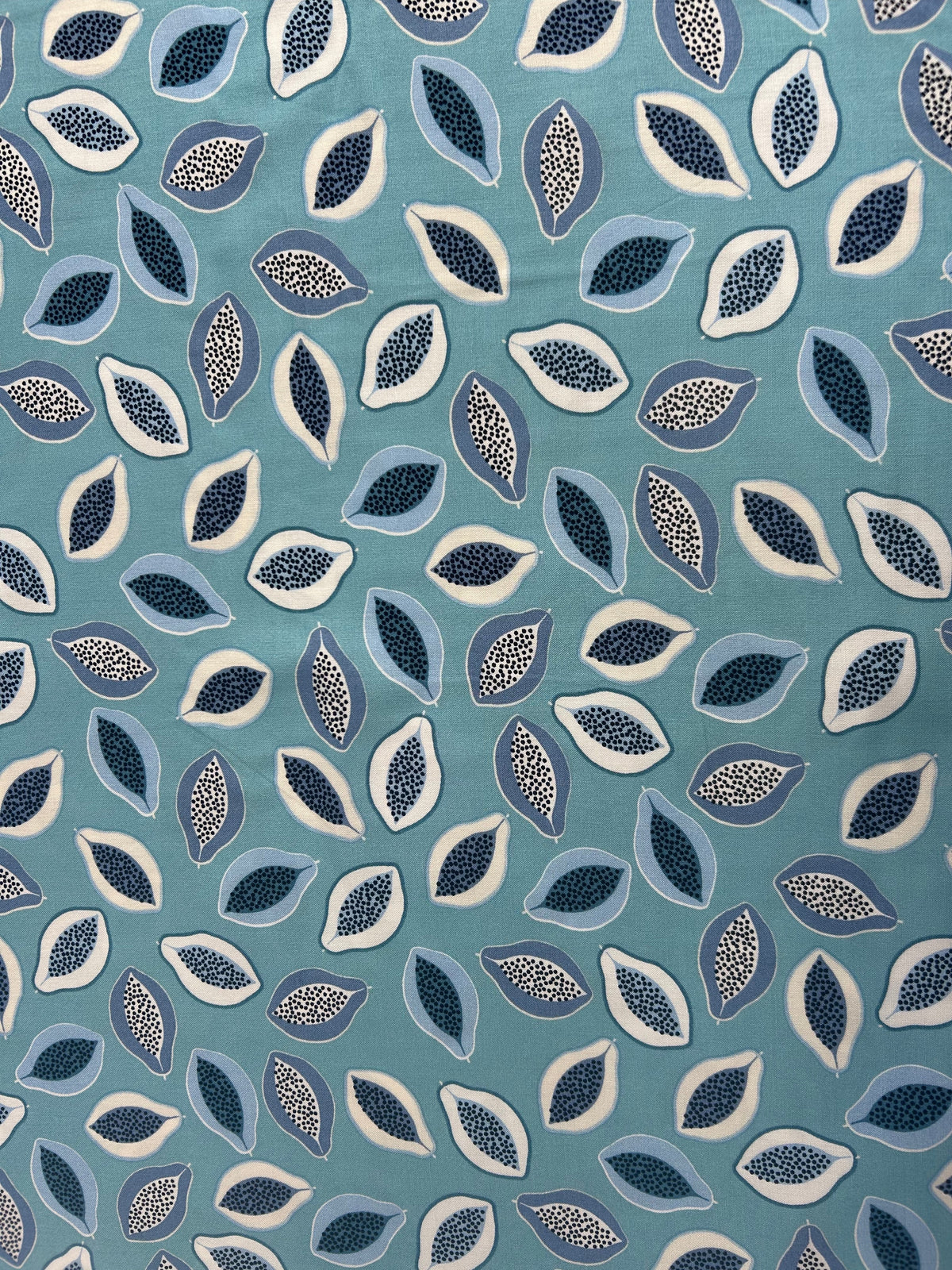 Viscose (Blue Papaya Print)