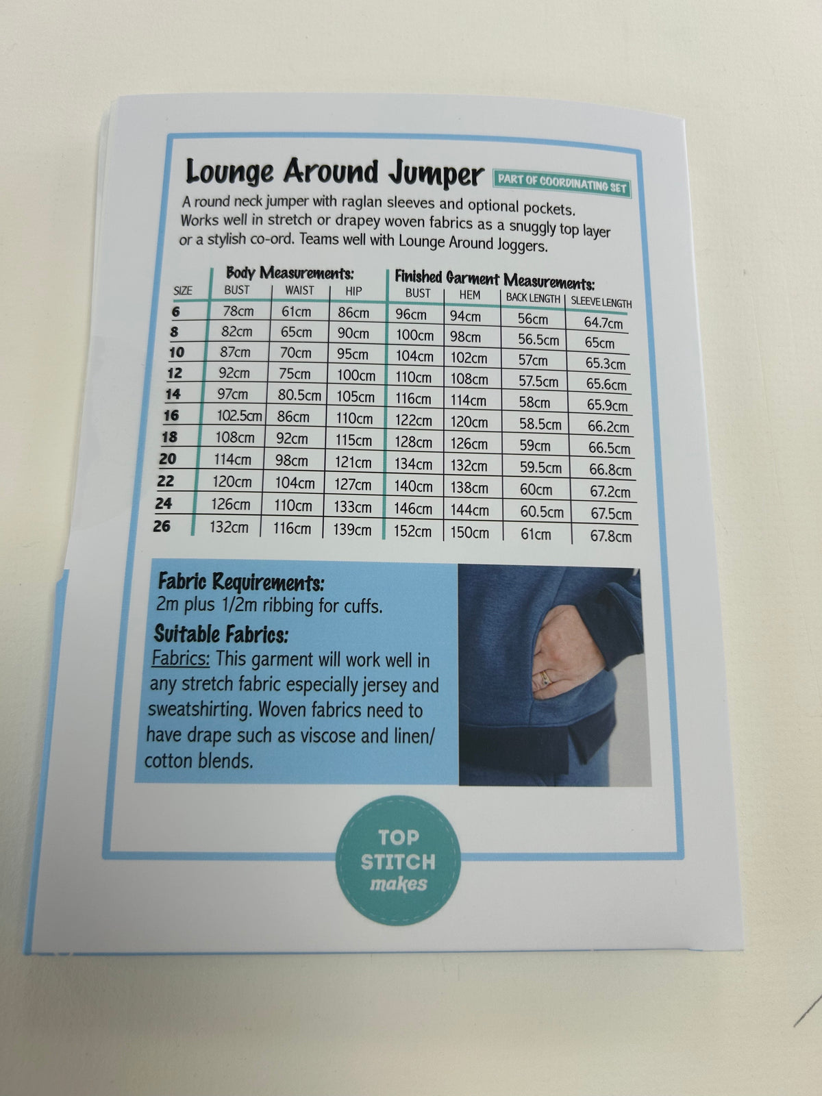 Top Stitch Makes - Lounge Around Jumper