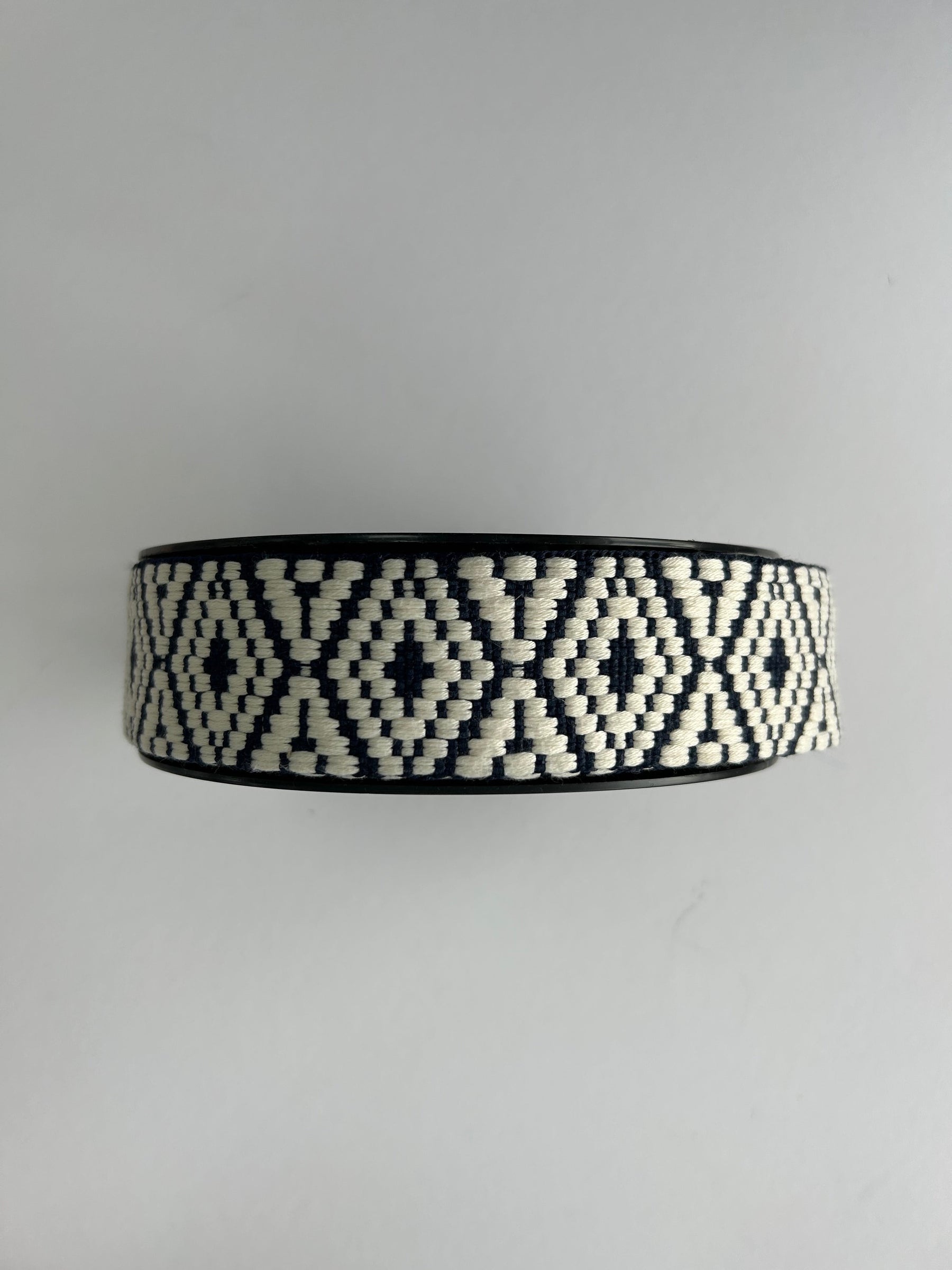 Heavy Duty Tapestry Style Webbing by Dookkii (38mm) (Navy Blue, Green & Red)