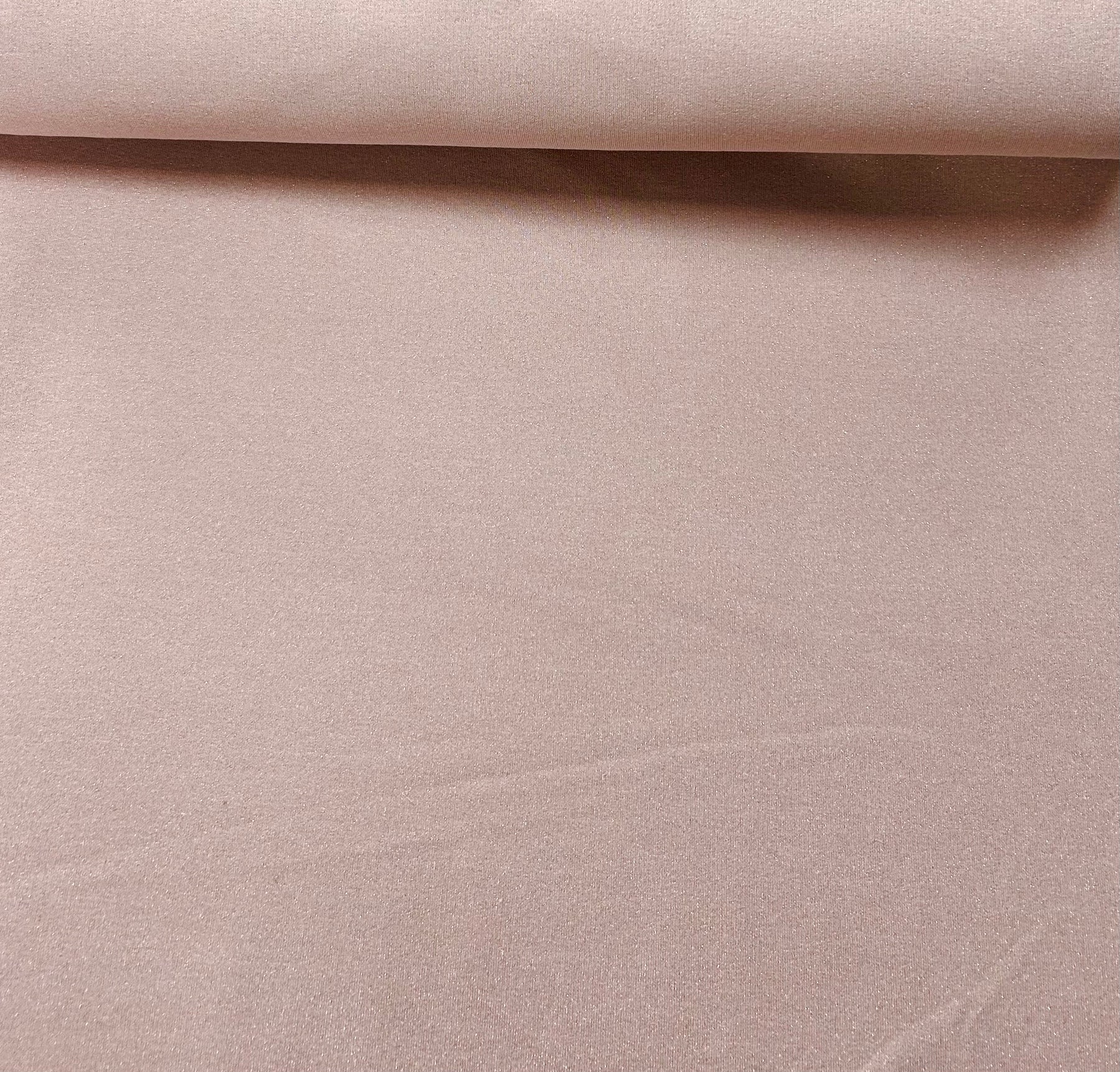 Pink Fleece backed Jersey Knit with a hint of Sparkle