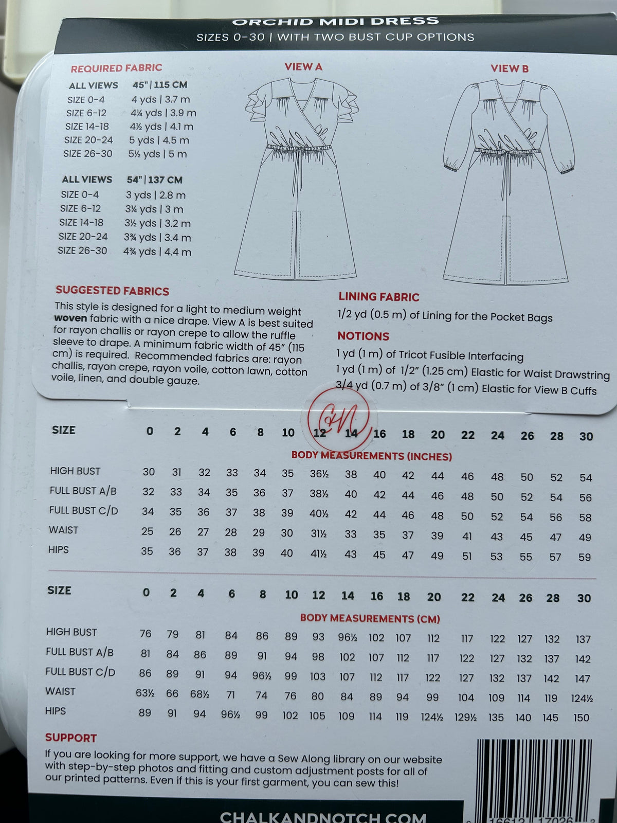 Chalk & Notch, Orchid Midi Dress