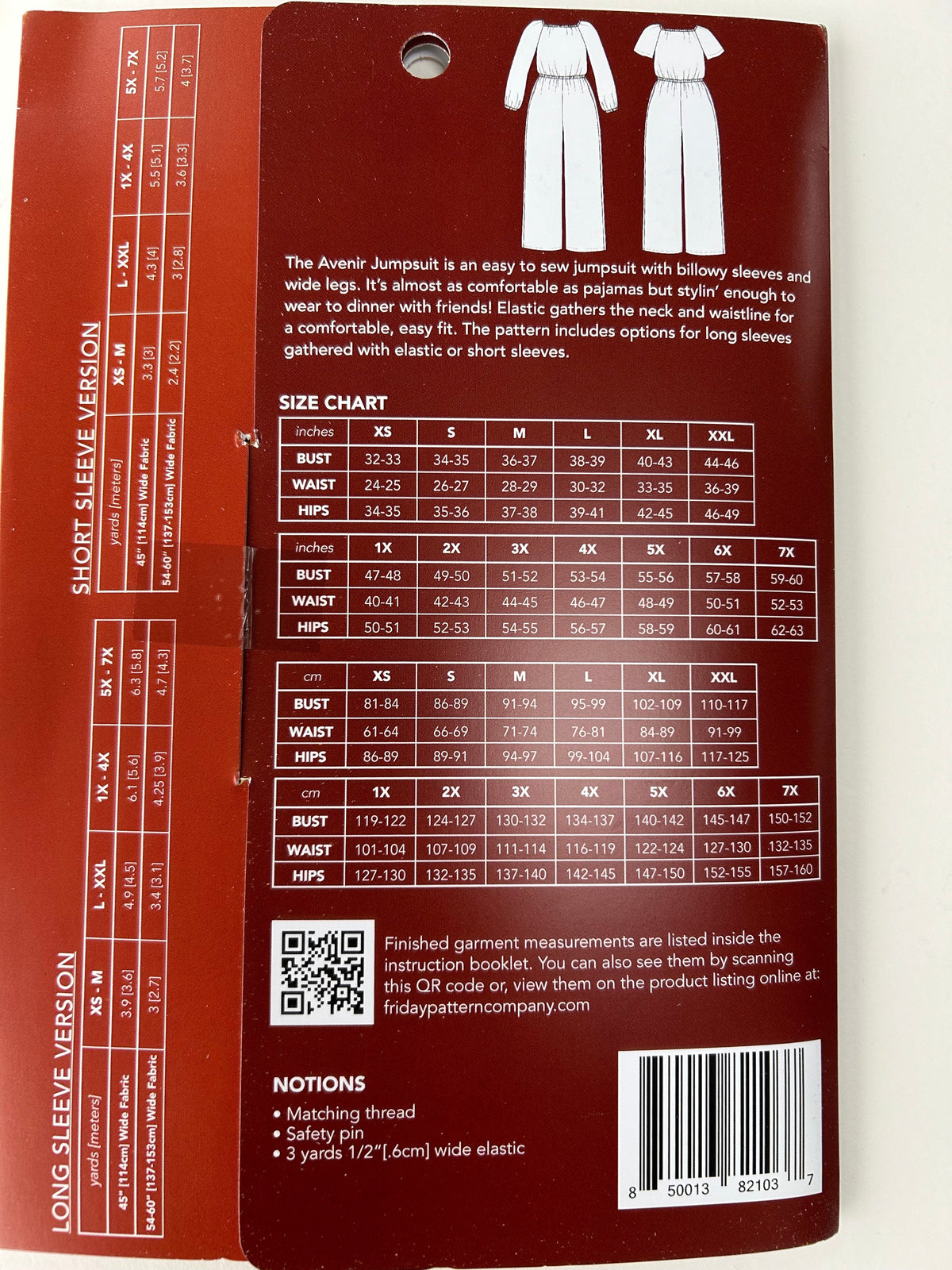 Friday Pattern Co. The Avenir Jumpsuit #012