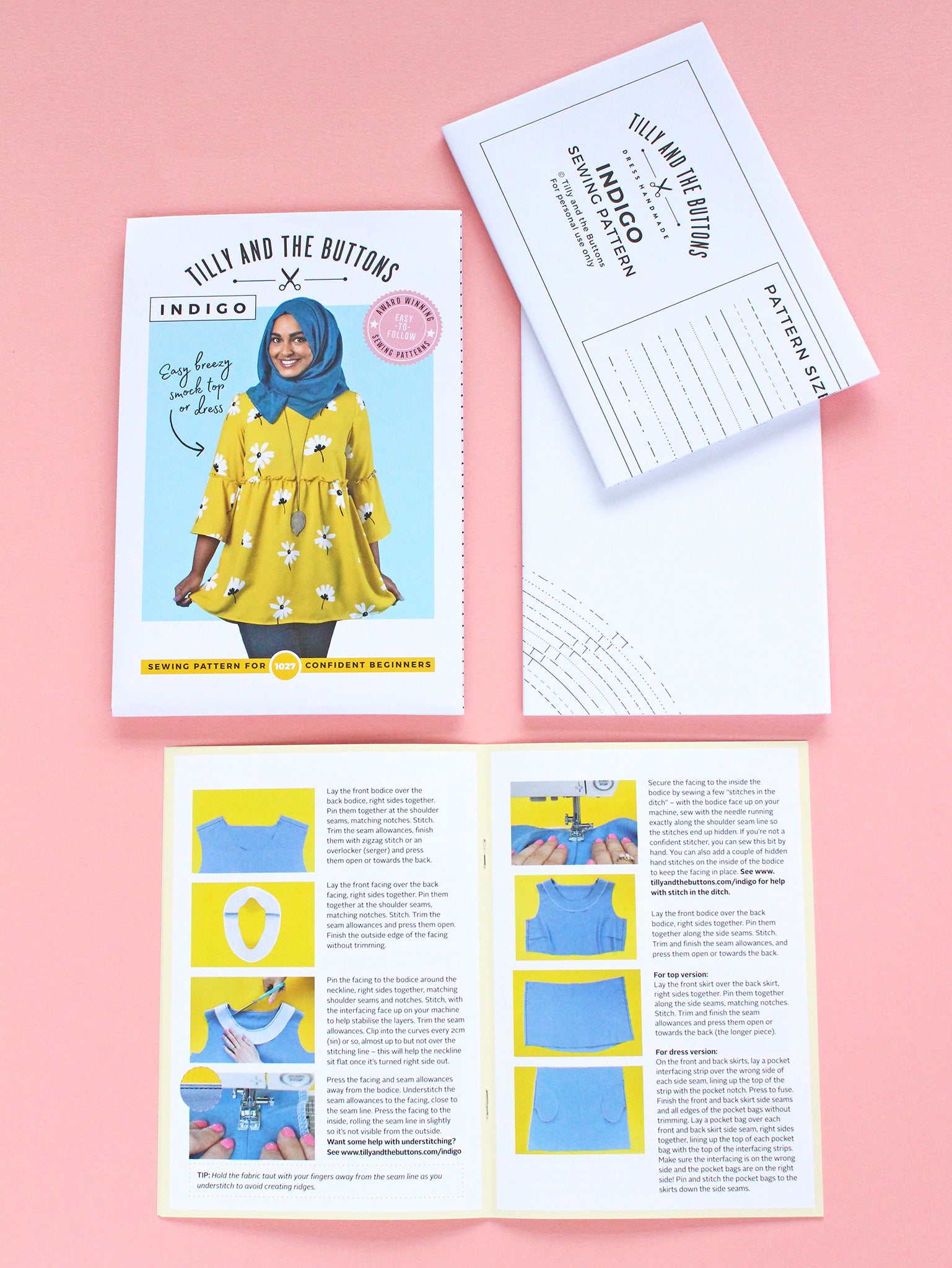 Tilly and the Buttons - Indigo - Smock Dress or Top (No 1027)