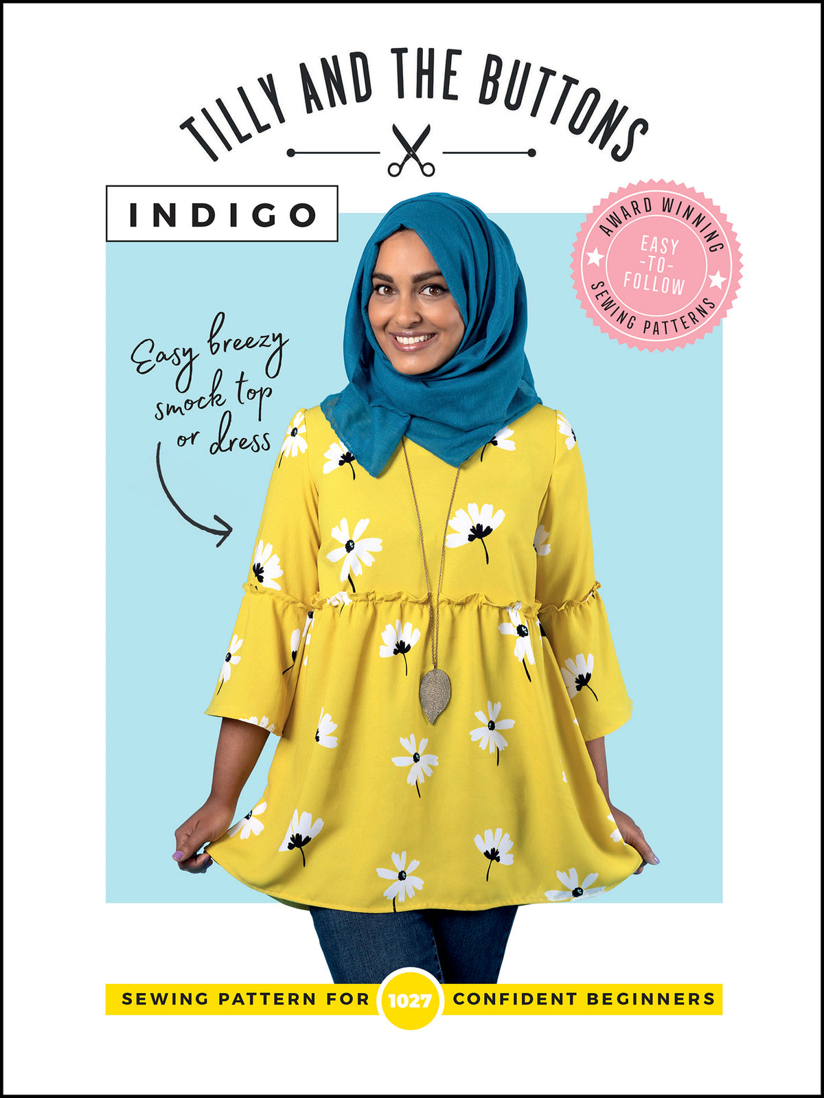 Tilly and the Buttons - Indigo - Smock Dress or Top (No 1027)
