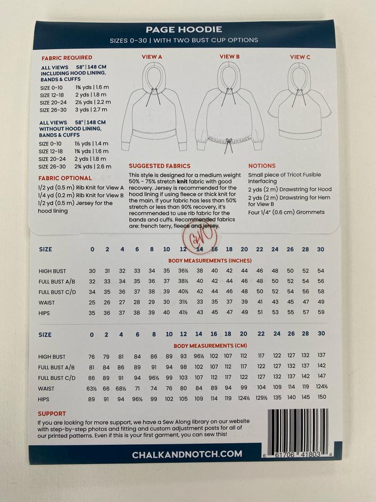 Chalk & Notch, Page Hoodie