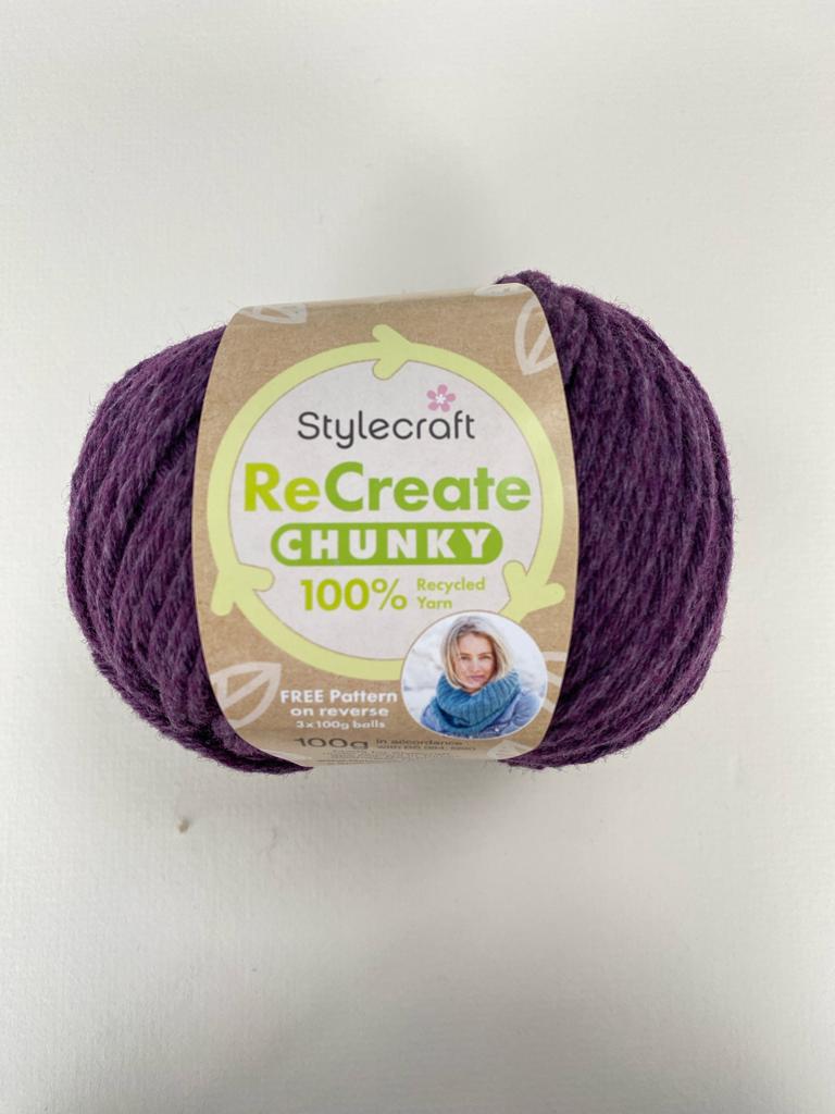 Stylecraft ReCreate 100% Recycled Chunky Yarn