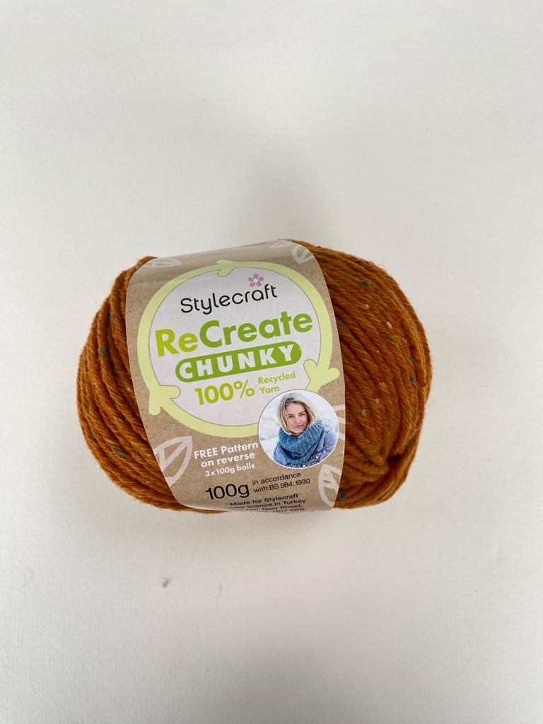 Stylecraft ReCreate 100% Recycled Chunky Yarn
