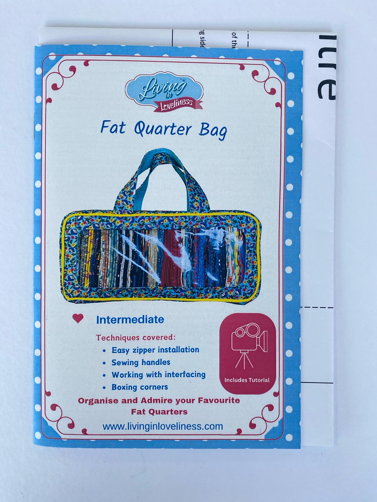 Living in Loveliness - Fat Quarter Bag