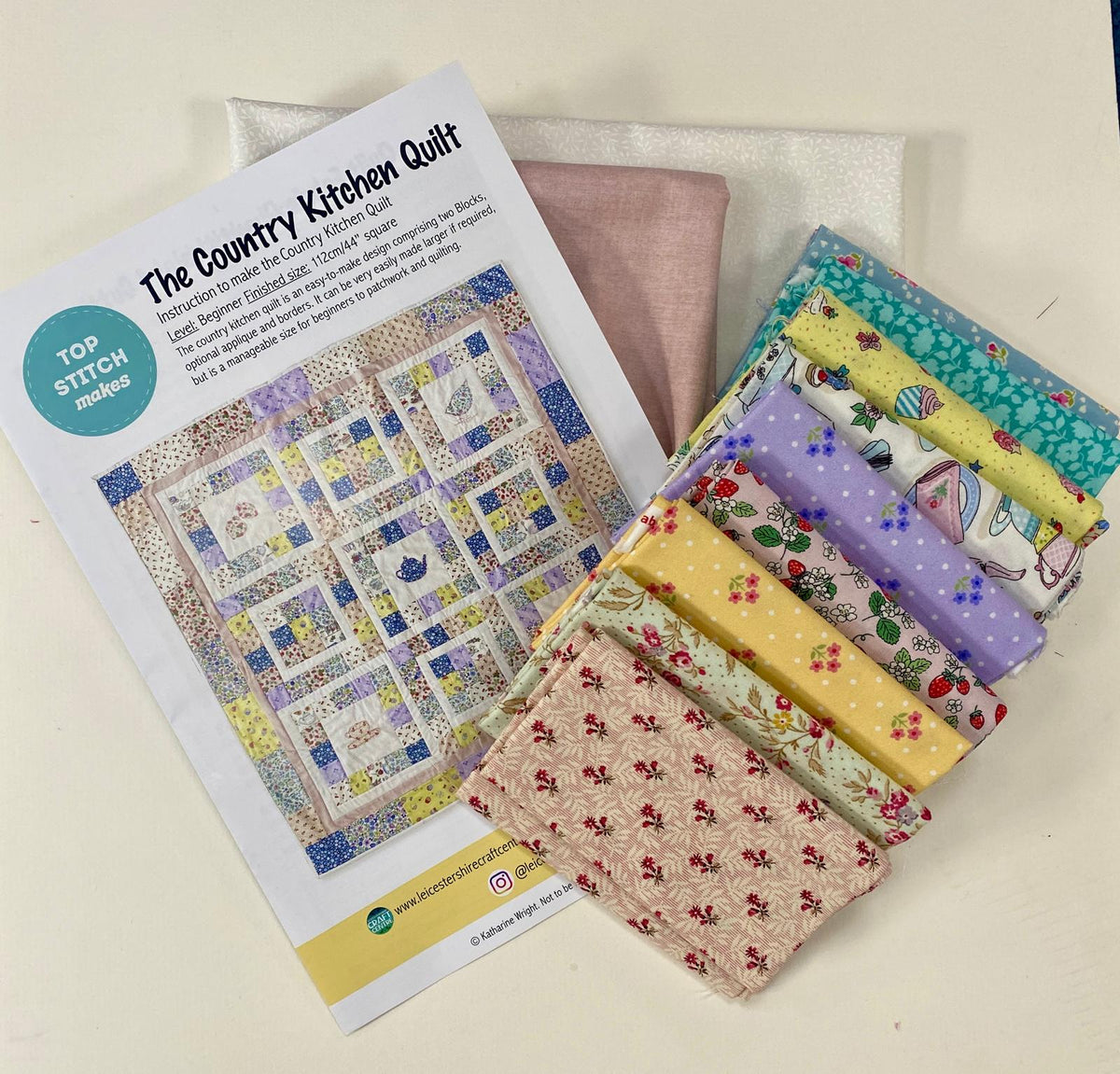 Top Stitch Makes - The Country Kitchen Quilt - Limited Edition Kits