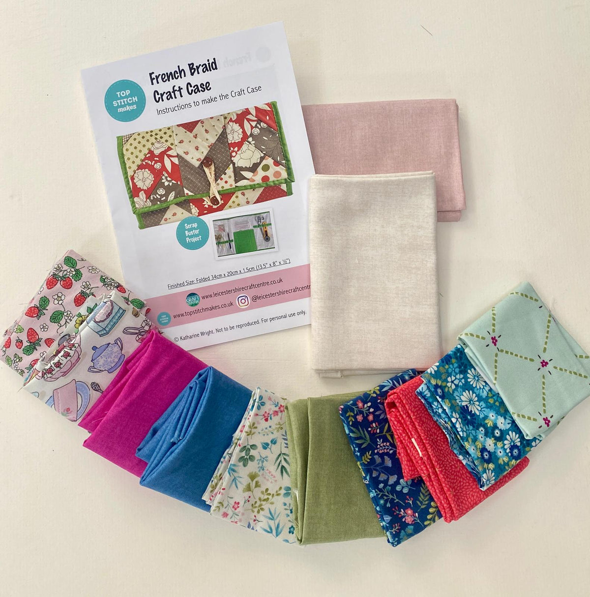 Top Stitch Makes - French Braid Craft Case Kit (Limited Edition)