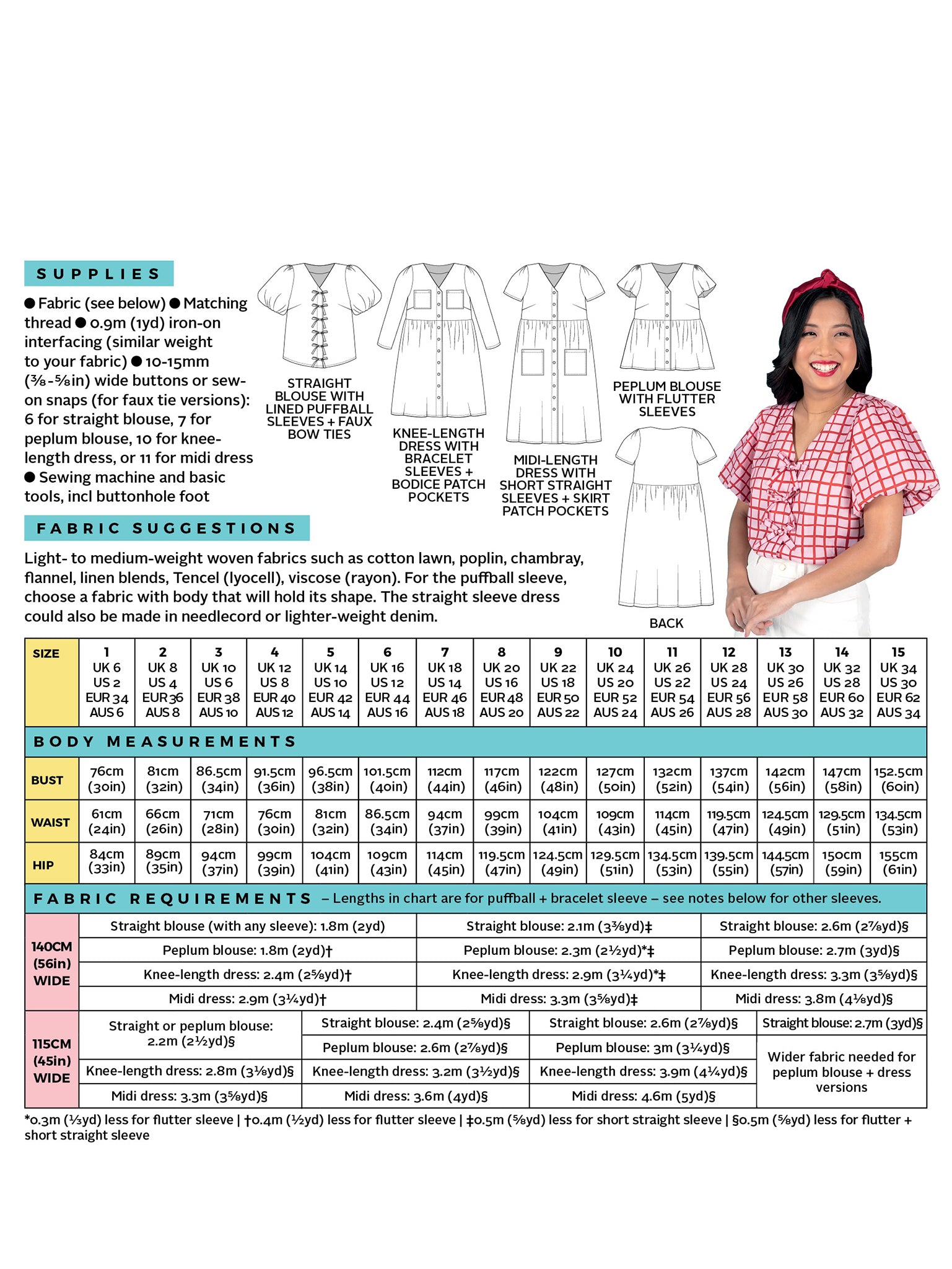 Tilly and the Buttons - Nell - Mix 'n' Match Blouse & Dress (No 1045)