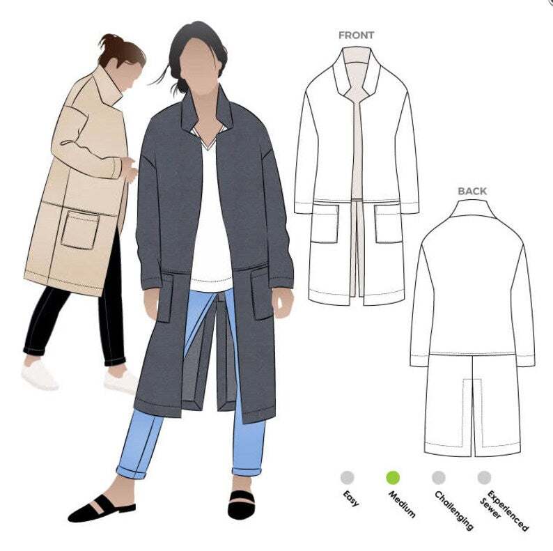 Style Arc - Parker Coat Pattern