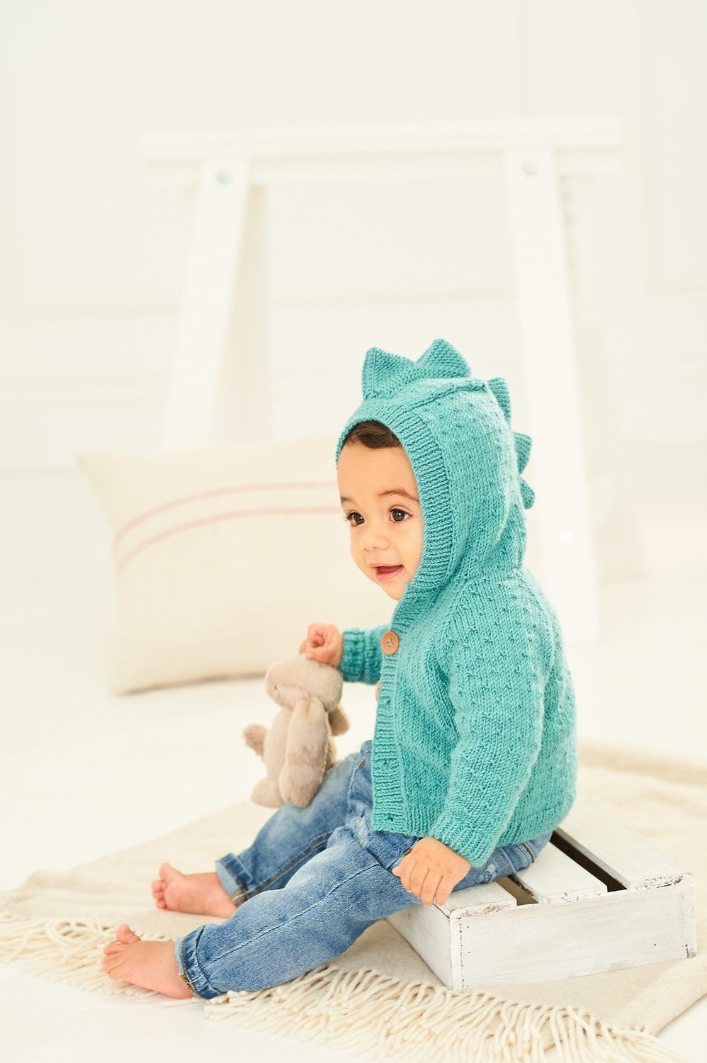 Children's Jacket Pattern in Bambino DK (2 designs)