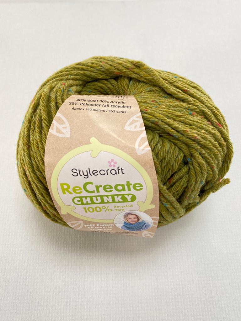 Stylecraft ReCreate 100% Recycled Chunky Yarn