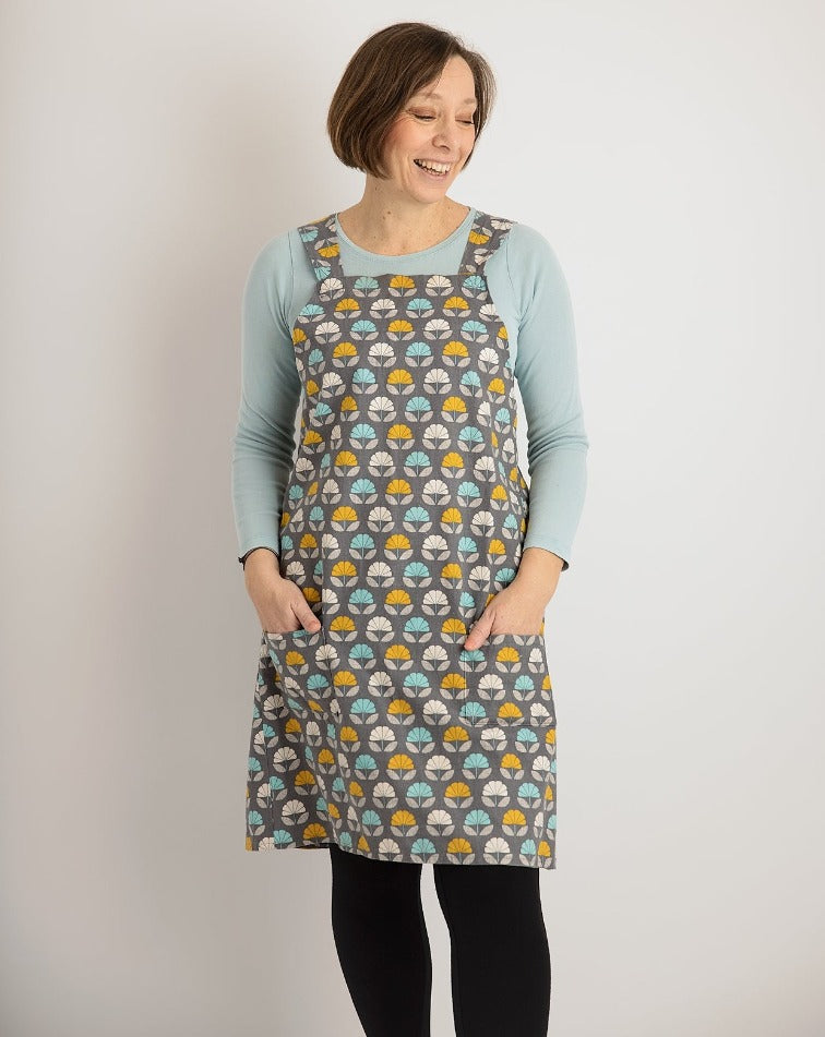Linen Apron Making Kit - (Flower Pattern Linen Blend)