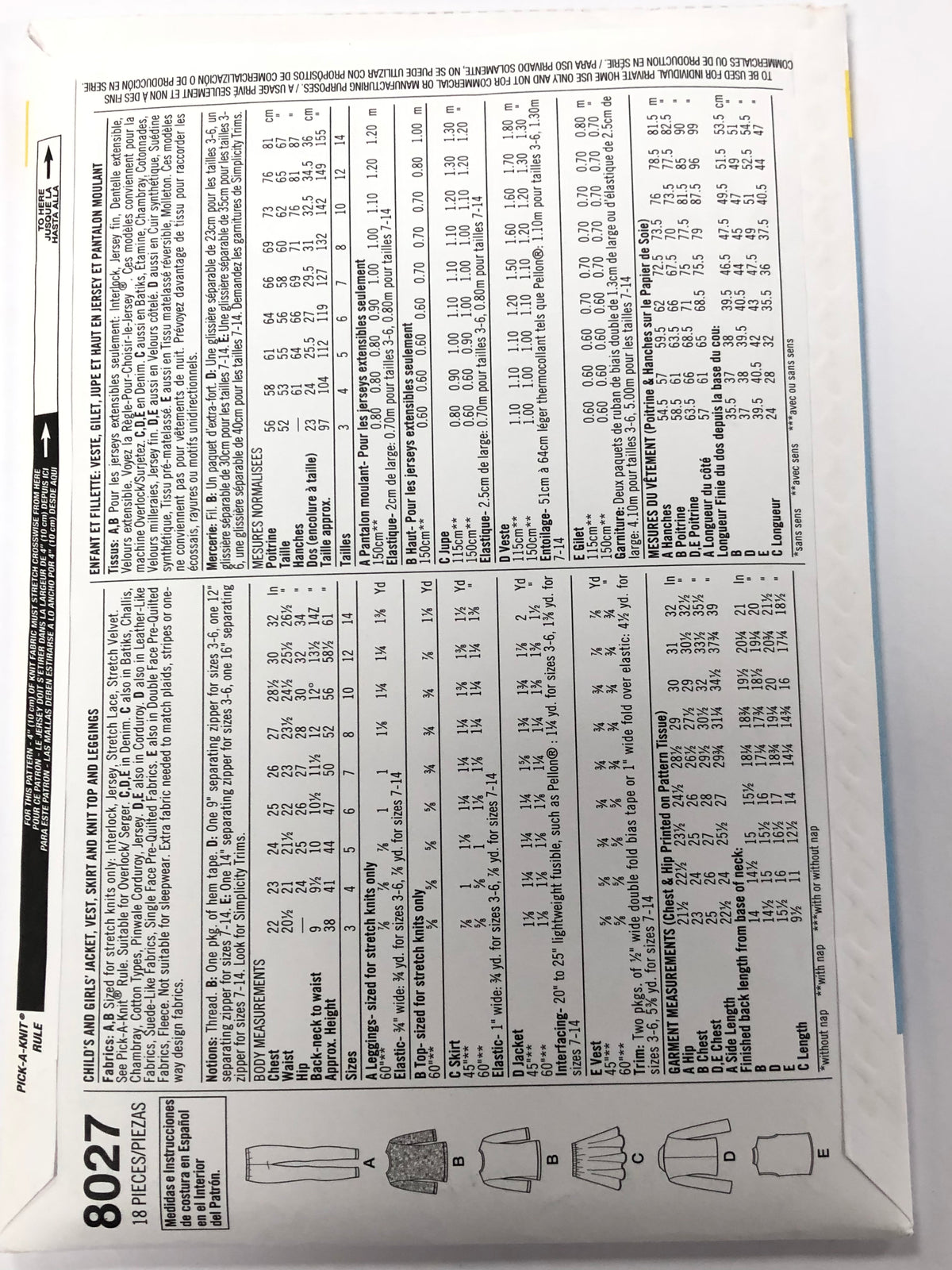 Simplicity S1566 - Baby Dungarees, Tops, Fleeces and Bibs