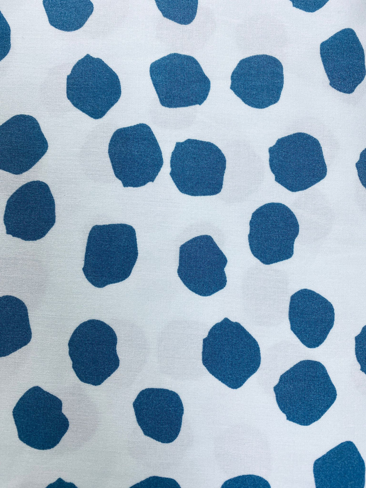 Spotty 'Dab' Print Viscose (Blue or Grey)