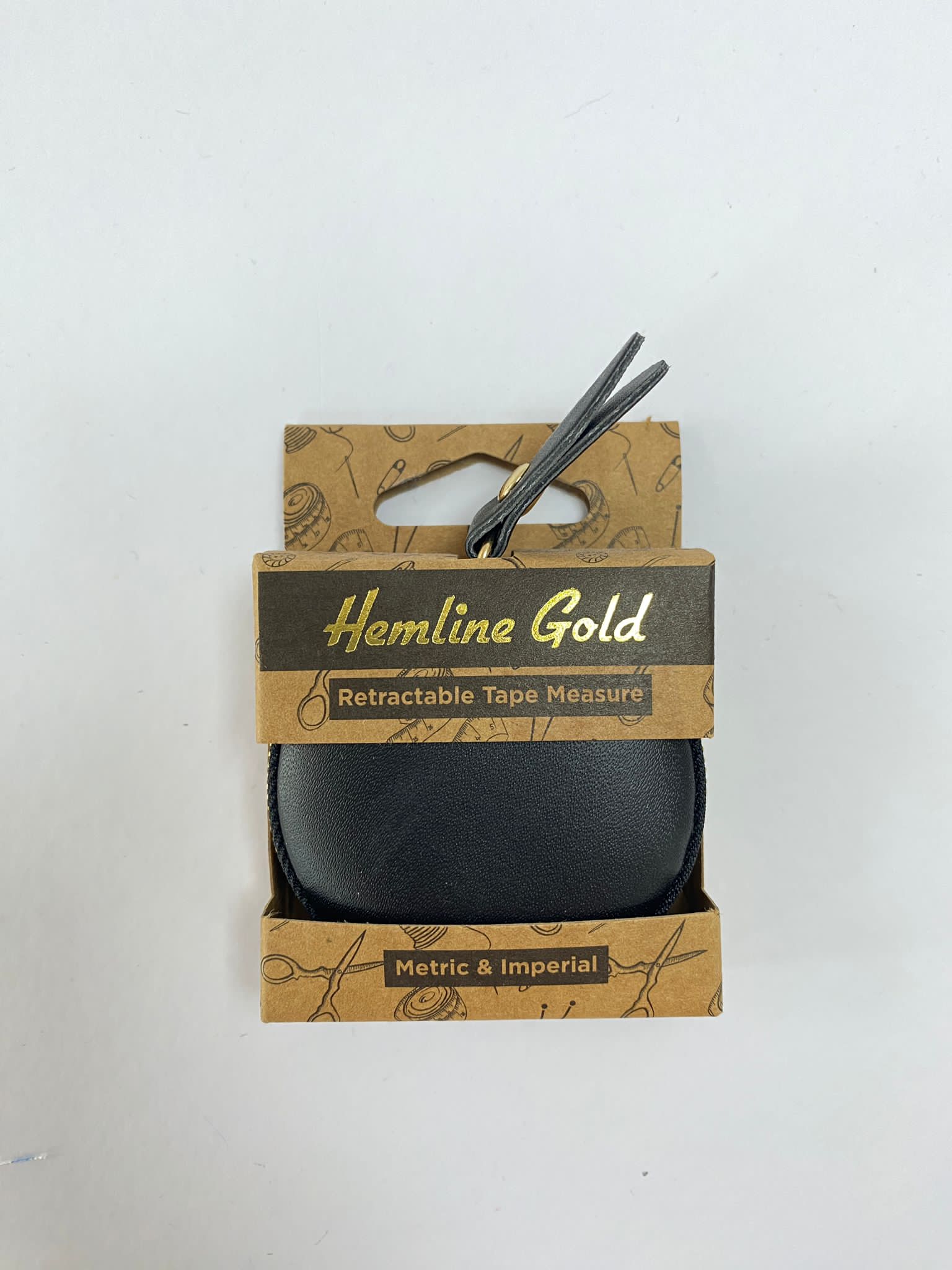 Hemline Gold Retractable Tape Measure