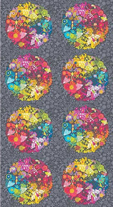 Alison Glass Panel in Grey & White