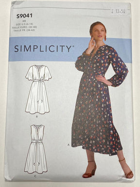 Simplicity S9041 - Sash Wrap Style Dress