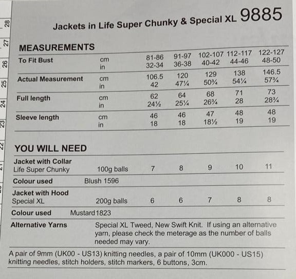 Jackets in Life Super Chunky & Special XL (2 designs)