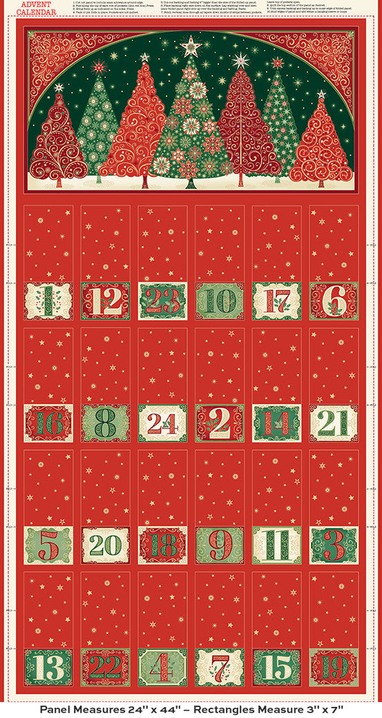 Adorn Christmas Advent Panel by Makower