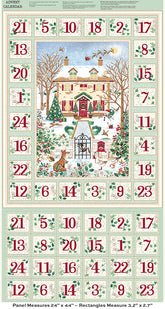 Country Christmas Advent Panel by Makower