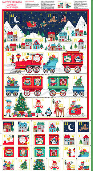 Santa Express Advent Panel by Makower