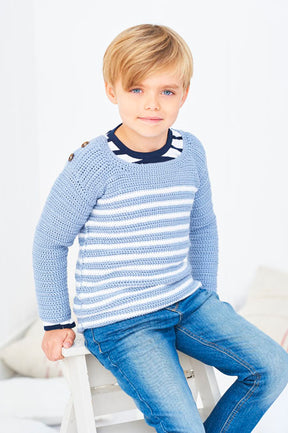 Children's Crochet Top and Sweater in Bambino DK (2 designs)