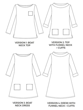Tilly and the Buttons - Coco - Breton Dress or Top (No 1003)