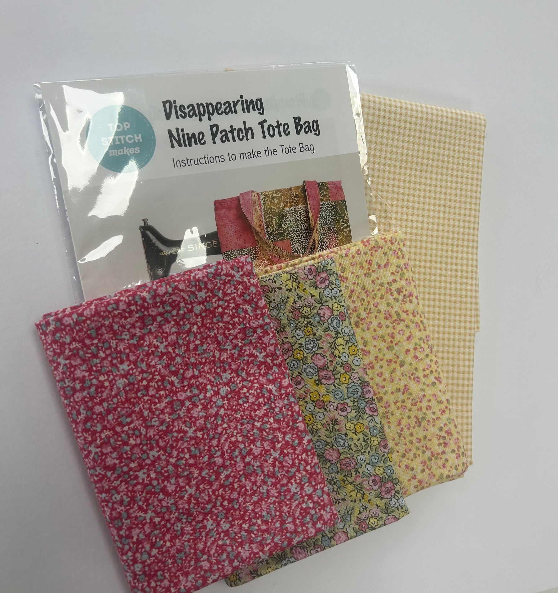 Top Stitch Makes - Disappearing Nine Patch Tote Bag Making Kit