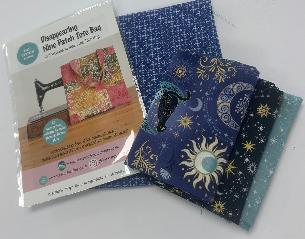 Top Stitch Makes - Disappearing Nine Patch Tote Bag Making Kit