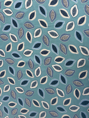 Viscose (Blue Papaya Print)