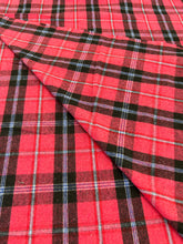 Red Check Wool Blend