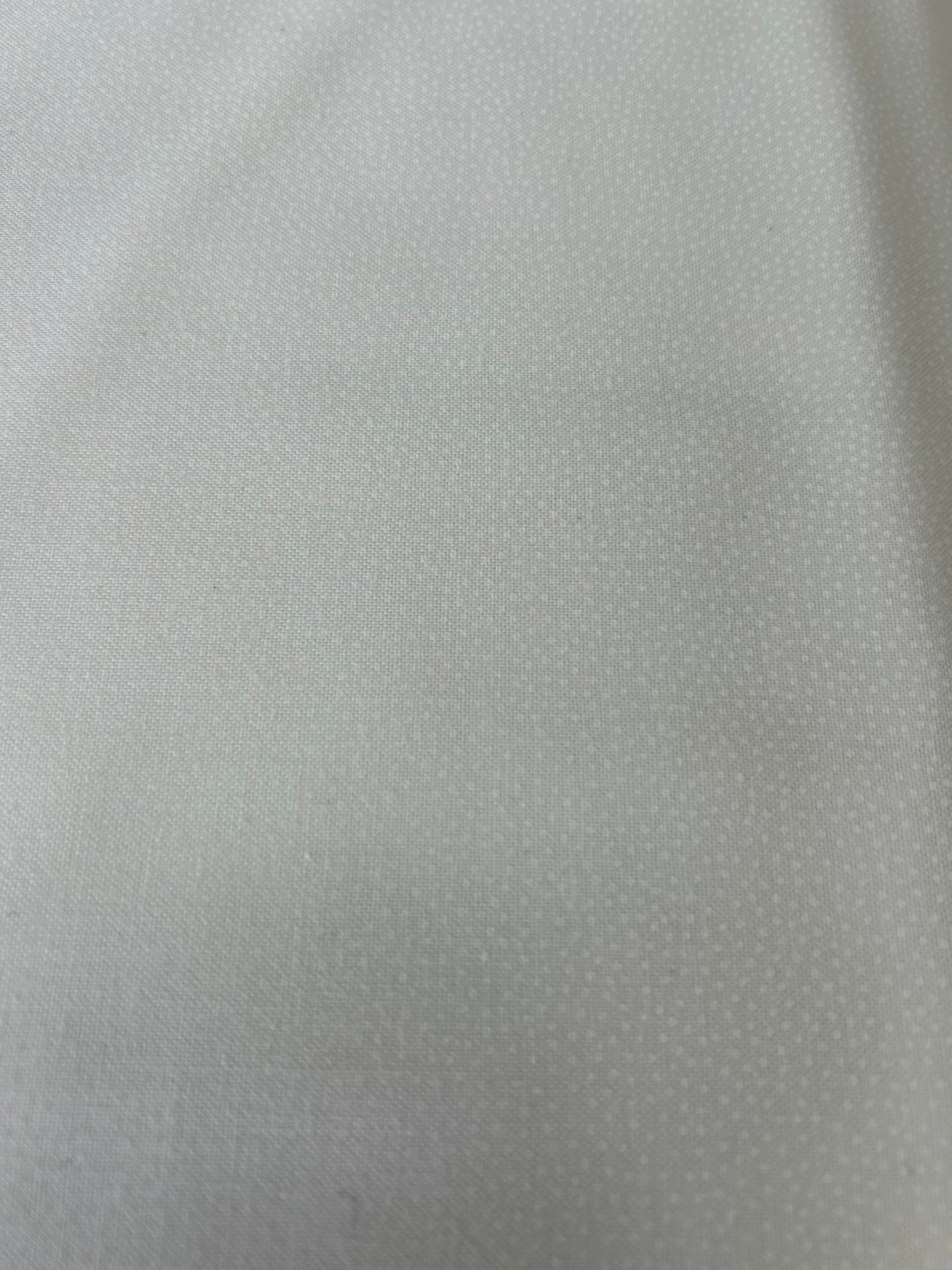 Tiny Dot White on White Cotton by Makower