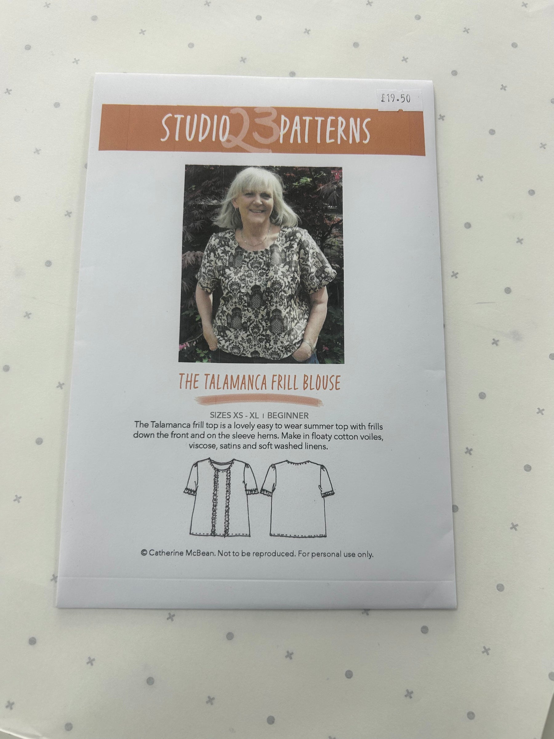 Studio 23 Patterns - The Talamanca Frill Blouse