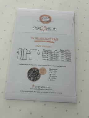 Studio 23 Patterns - The Talamanca Frill Blouse