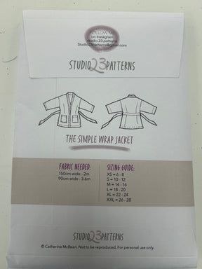 Studio 23 Patterns - The Simple Wrap Jacket