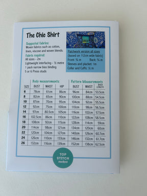 Top Stitch Makes - The Chic Shirt