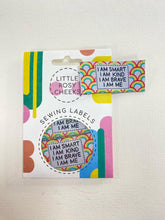 Little Rosy Cheeks Sewing Labels x 6  - 'I am Smart, I am Kind I am Brave I am Me'