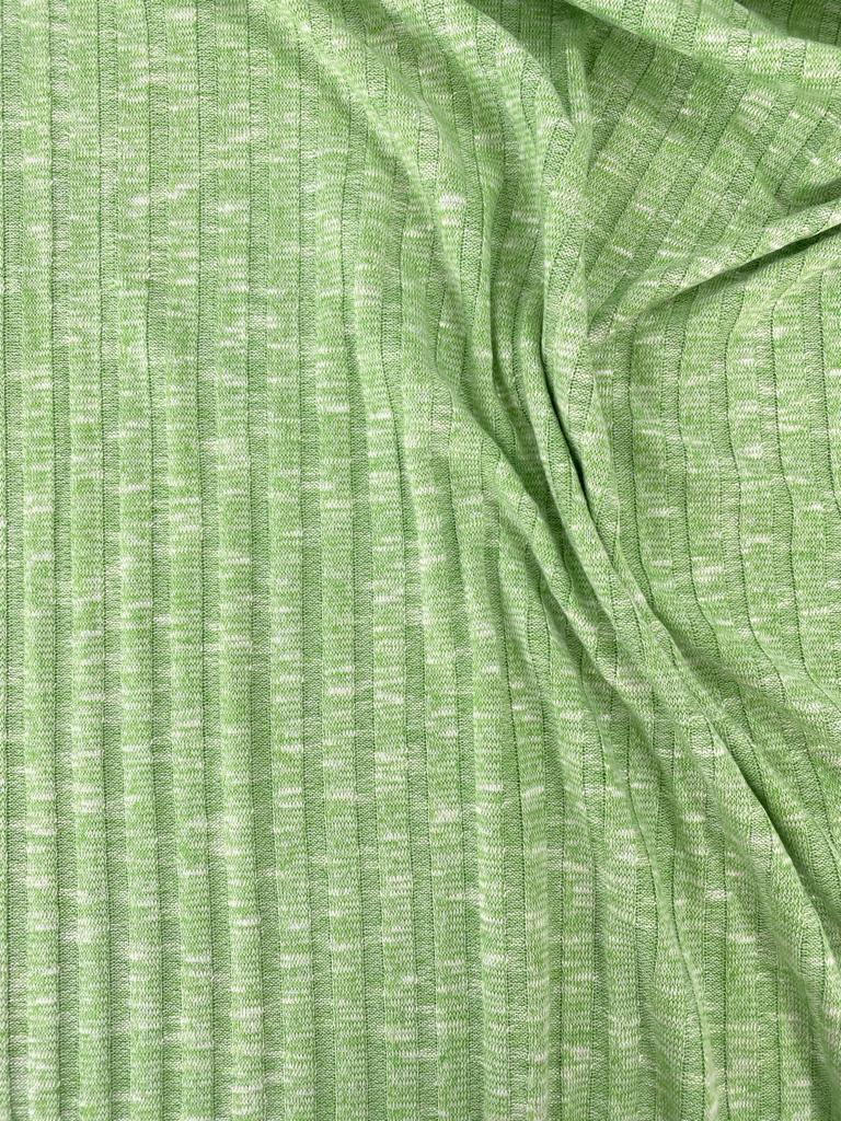 Sete Green Melange Summer Rib Knit